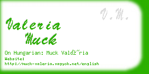 valeria muck business card